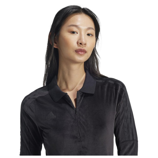 Adidas Γυναικείο φόρεμα Tiro Q4 Cut 3-Stripes Stretchy Velour Dress